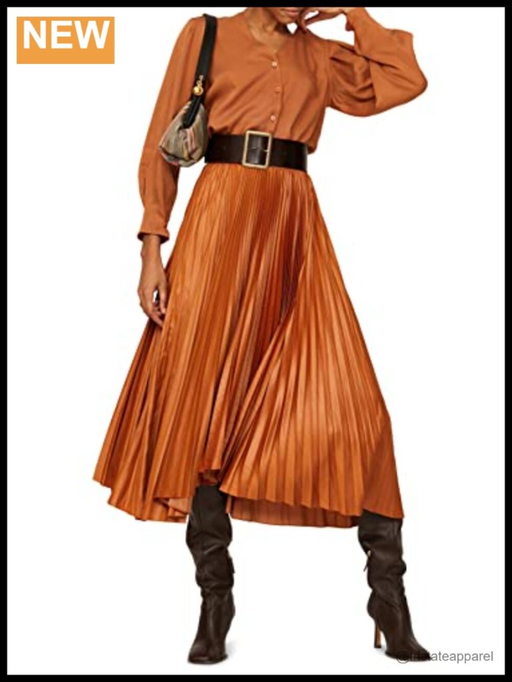 Silk Blend Tencel Peasant Blouse Long Sleeve Button Detail